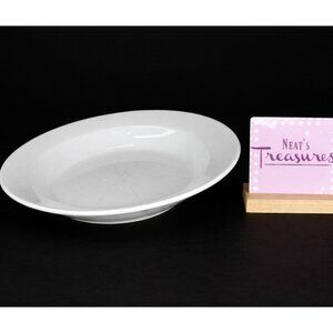 Williams Sonoma ESSENTIALS WHITE Large Rimmed Round Individual 10" Pasta Bowl